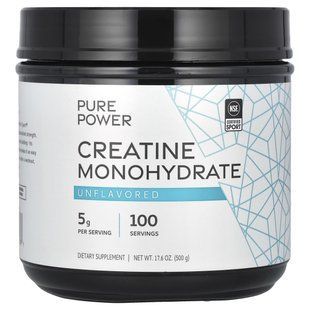 Dr. Mercola, Pure Power, Creatine Monohydrate, Unflavored, 17.6 oz (500 g) купить в Киеве и Украине