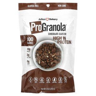Julian Bakery, Pro Granola, Chocolate Cluster, 9 oz (255 g) купить в Киеве и Украине