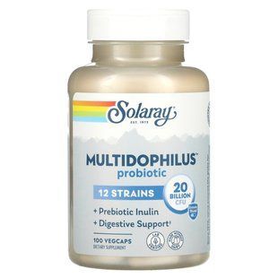 Пробіотики Solaray (Multidophilus 12) 20 млрд КУО 100 капсул