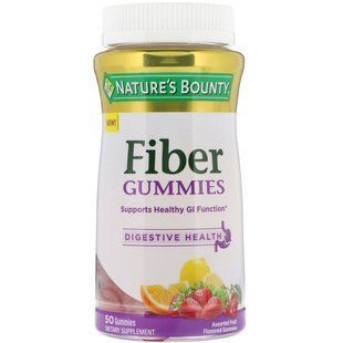 Клетчатка фруктовое ассорти Nature's Bounty (Fiber Gummies) 50 шт. купить в Киеве и Украине