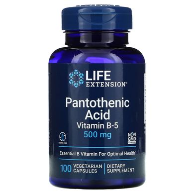 Пантотенова кислота Life Extension (Pantothenic acid) 500 мг 100 капсул