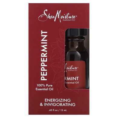 SheaMoisture, на 100 % чиста ефірна олія, перцева м&rsquo;ята, 13 мл (0,45 рідк. унції)