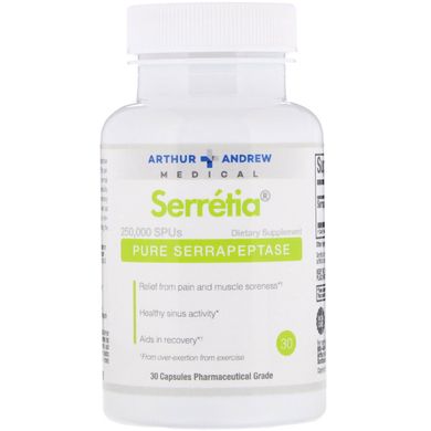 Серрапептаза Arthur Andrew Medical (Serretia) 500 мг 30 капсул