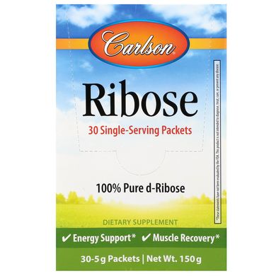 Рибоза Carlson Labs (Ribose) 30 пакетиків