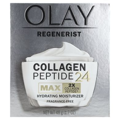 Olay, Regenerist, moisturizing moisturizer with collagen peptides 24, fragrance-free, 48 g (1.7 ounces)