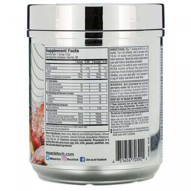 Комплекс амінокислот Muscletech (Amino Build Next Gen) 284 г зі смаком фруктового пуншу