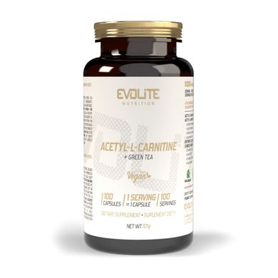 Acetyl L-Carnitine + Green Tea Evolite Nutrition 100 veg caps