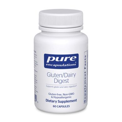 Ферменти для перетравлення глютену Pure Encapsulations (Gluten/Dairy Digest) 60 капсул