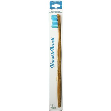 The Humble Co., Humble Brush, м'яка для дорослих, синя, 1 зубна щітка