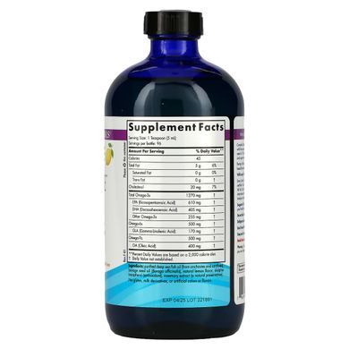 Омега 3-6-9 Nordic Naturals (Complete Omega) 473 мл зі смаком лимона