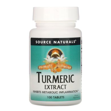 Екстракт куркуми Source Naturals (Turmeric Extract) 350 мг 100 таблеток