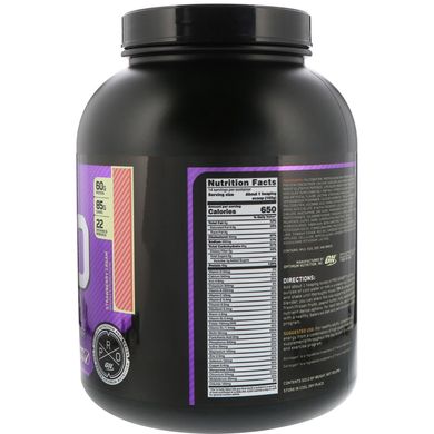 Протеїн для набору ваги Pro Gainer, з високим вмістом білка, полуничний крем, Optimum Nutrition, 5,09 фунта (2,31 кг)