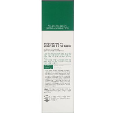 SOME BY MI, AHA, BHA, PHA 30 Days Miracle Acne Clear Foam, 3.38 fl oz (100 ml)