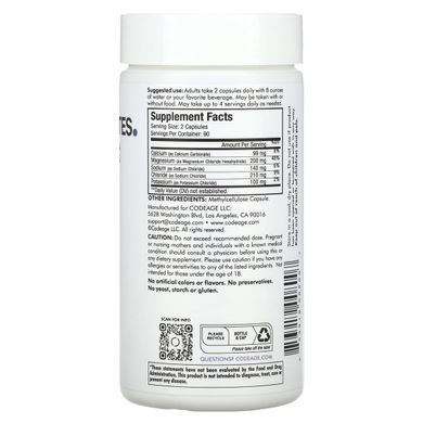 Кето электролиты без сахара и углеводов CodeAge (Keto Electrolytes) 180 капсул купить в Киеве и Украине