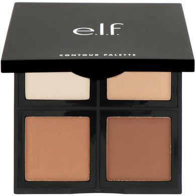 Палітра для контурування, ELF Cosmetics, 4 відтінки, 0,56 унції (16 г)