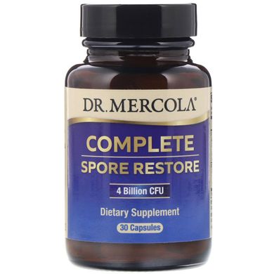 Лікувальні гриби та пробіотики повне відновлення Dr. Mercola (Complete Spore Restore) 30 капсул