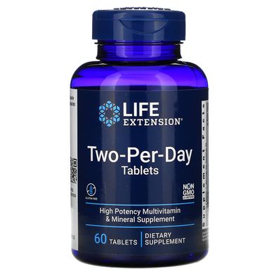 Мультивитамины Life Extension (Two-Per-Day Tablets) 60 таблеток купить в Киеве и Украине
