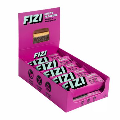 FIZI Chocolate Bar - 10х45g Hazelnut-Himalayan Salt FIZI