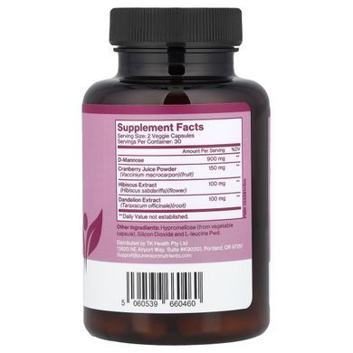D-маноза для поддержки мочевыводящих путей Pure Micronutrients (D-Mannose UT Support) 60 веганских капсул купить в Киеве и Украине