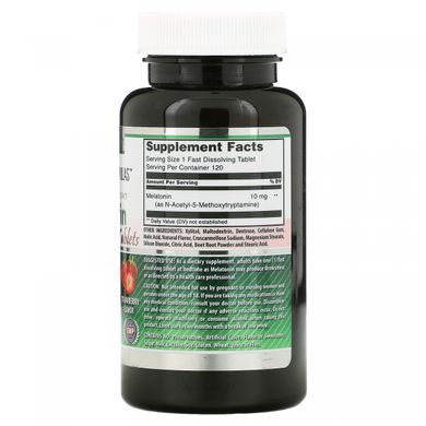 Amazing Nutrition, Melatonin, Strawberry, 10 mg, 120 tablets.