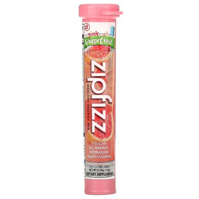 Zipfizz, Смесь здоровой энергии с витамином B12, розовый грейпфрут, 20 тюбиков, по 0,39 унции (11 г) каждый купить в Киеве и Украине