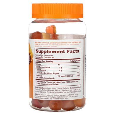 Vitamin D3 orange lemon Sundown Naturals (Vitamin D3) 2000 IU 90 chewy candies