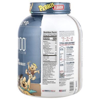 100% изолят сывороточного протеина галька какао Dymatize Nutrition (ISO100 Hydrolyzed 100% Whey Protein Isolate Cocoa Pebbles) 2,3 кг купить в Киеве и Украине