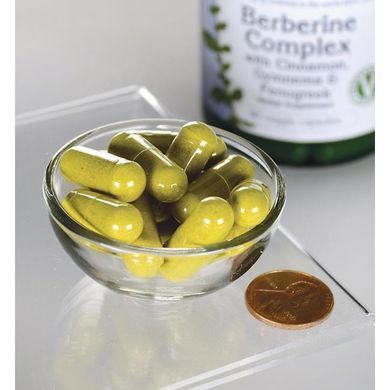 Berberine Complex with Cinnamon Gymnema & Fenugreek Swanson 90 capsules