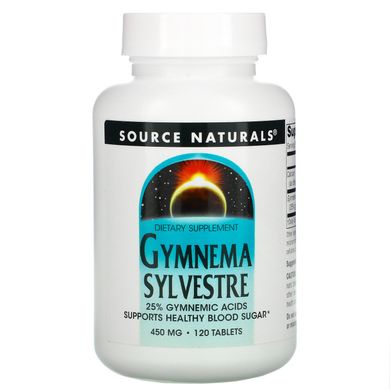 Джімнема Сильвестра Source Naturals (GYMNEMA SYLVESTRE) 450 мг 120 таблеток