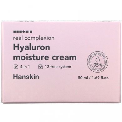 Hanskin, Moisturizing Cream with Hyaluronic Acid for Real Face, 1.69 fl oz (50 ml)