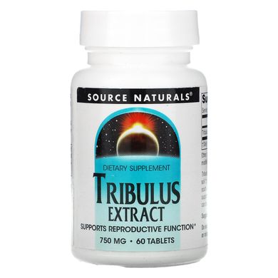 Трибулус екстракт, Tribulus, Source Naturals, 750 мг, 60 таблеток