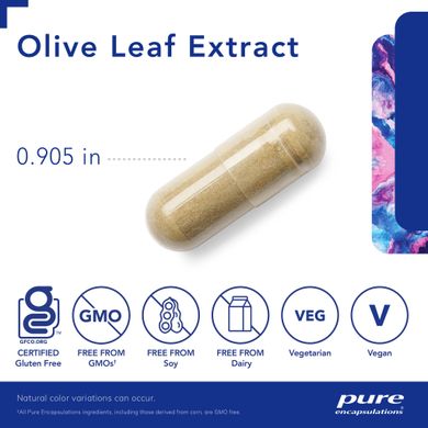 Екстракт оливкового листа Pure Encapsulations (Olive Leaf Extract) 120 капсул
