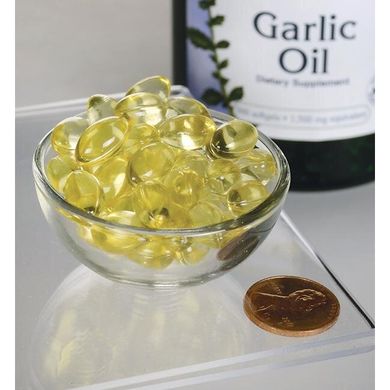 Чесночное Масло, Garlic Oil, Equivalent to 1, Swanson, Equivalent to 1.500 мг, 500 капсул купить в Киеве и Украине