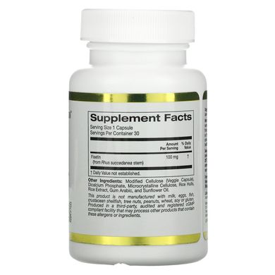 Фізетин з новусетином California Gold Nutrition (Fisetin with Novusetin) 100 мг 30 рослинних капсул