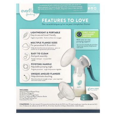 Evenflo Feeding, Улучшенный молокоотсос с ручным управлением, 1 молокоотсос с ручным управлением купить в Киеве и Украине