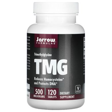 Бетаїн HCL, триметилгліцин, TMG, Jarrow Formulas, 500 мг, 120 таблеток