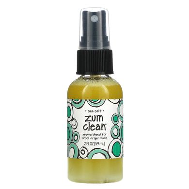 ZUM, Zum Clean, ароматична суміш для кульок для сушіння вовни, морська сіль, 2 рідкі унції (59 мл)