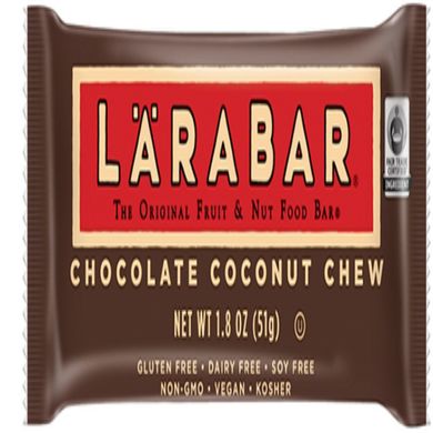 Фруктово-горіхові батончики, шоколад з кокосом, The Original Fruit,Nut Food Bar, Larabar, 16 батончиків