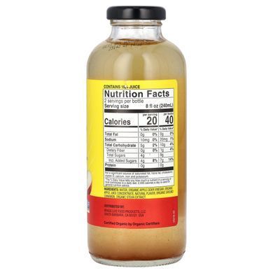 Bragg, Organic Apple Cider Vinegar Refreshers, Prebiotic, Apple Cinnamon, 16 fl oz (473 ml) купить в Киеве и Украине