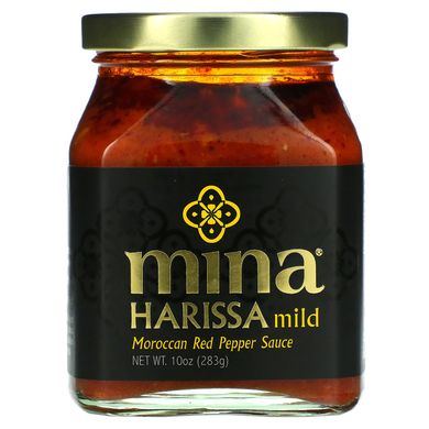 Mina, Harissa Mild, марокканський соус із червоного перцю, 10 унцій (283 г)