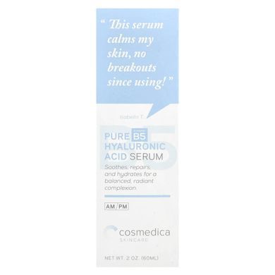 Cosmedica Skincare, Pure Hyaluronic Acid Serum + Vitamin B5, 2 oz (60 ml)
