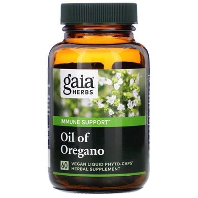 Масло орегано Gaia Herbs (Oil of Oregano) 230 мг 60 капсул