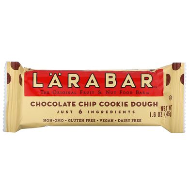 Батончики с шоколадной крошкой Larabar (Chocolate Chip Cookie) 16 бат. купить в Киеве и Украине