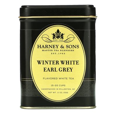Harney & Sons, Winter White Earl Grey, 2 унції (56 г)