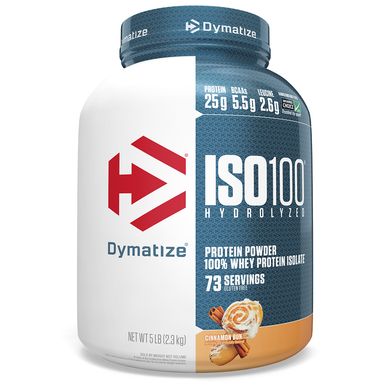 ISO100 гидролизируемый, 100% изолят сывороточного протеина, булочка с корицей, Dymatize Nutrition, 2,3 кг купить в Киеве и Украине