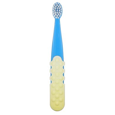 Зубна щітка для дітей, 3 роки +, блакитний + жовтий, Totz Plus Brush, 3 Years +, Extra Soft, Blue Yellow, RADIUS, 1 зубна щітка