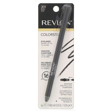 Олівець для очей Colorstay, відтінок Black 201, Revlon, 0,28 г