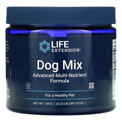 Вітаміни для собак, Dog Mix, Life Extension, 100 г