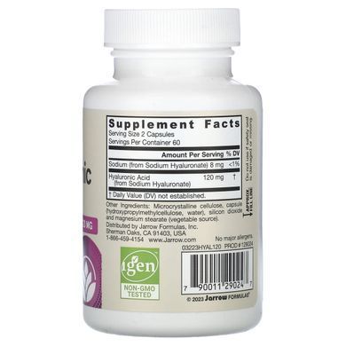 Гиалуроновая кислота Jarrow Formulas (Hyaluronic Acid) 120 капсул купить в Киеве и Украине