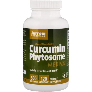 Фітосоми куркуміна, Curcumin Phytosome, Jarrow Formulas, 500 мг, 120 капсул в рослинній оболонці